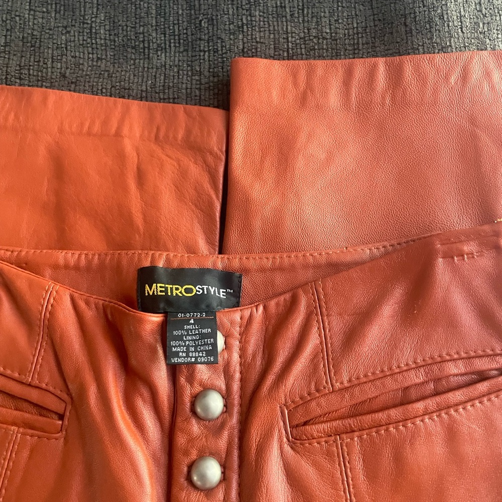 Metro Style Leather Capris